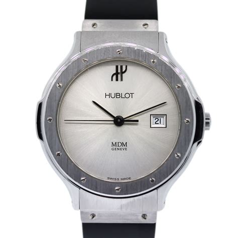 hublot silver watch price|pre owned hublot watches.